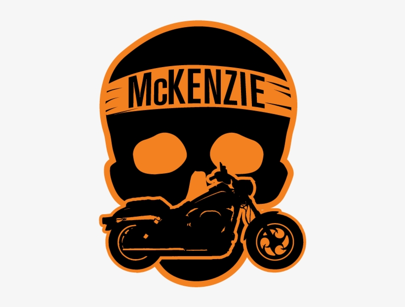 Biker Sign Skull - Motorcycle, transparent png download