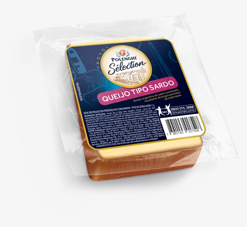 Excelente Em Sanduíches Quentes Ou Frios, Ralado Sobre - Queijo Sardo Polenghi, transparent png download