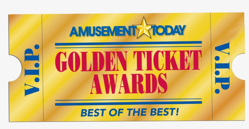 Golden Ticket - Amusement Today Golden Ticket Awards 2018, transparent png download