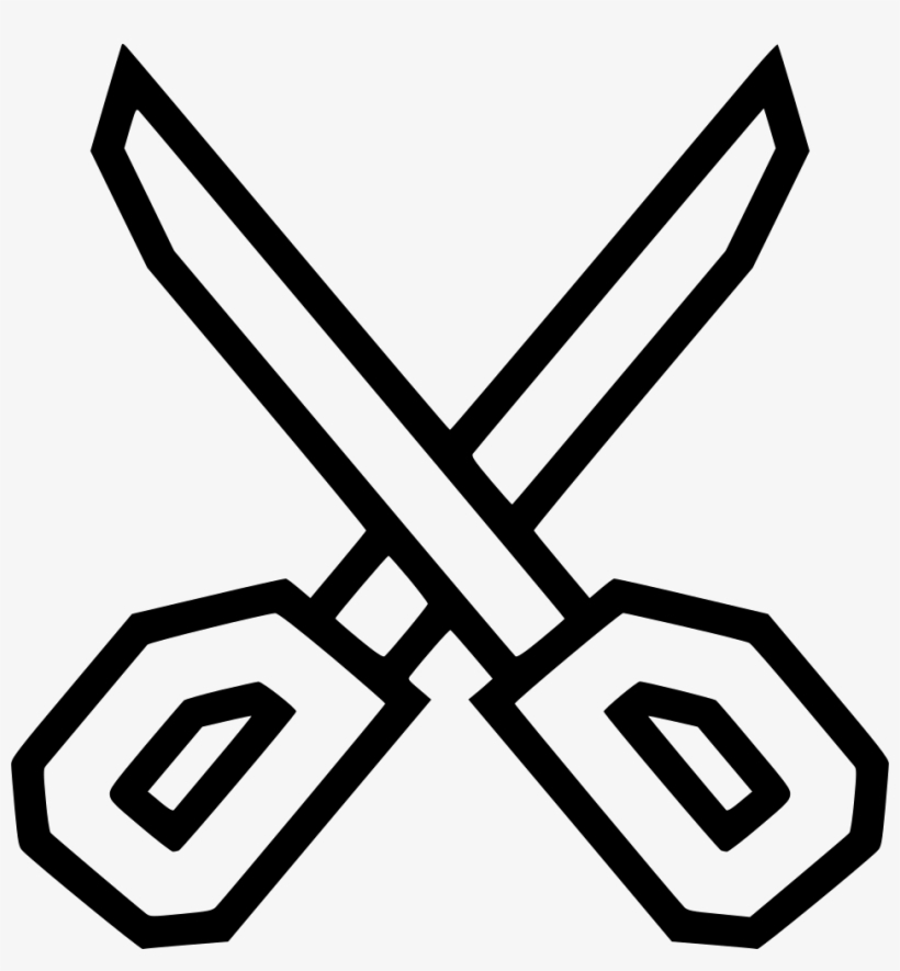 Scissors Cut Remove Stationary Tool Graphic Comments - Sword Fight Icon, transparent png download