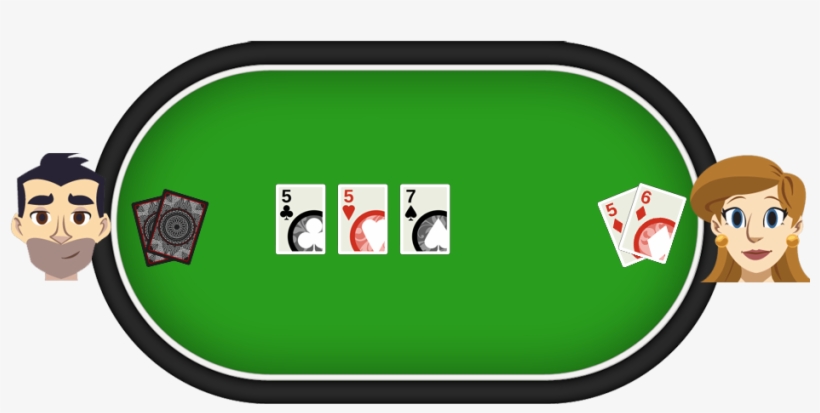 The Players Hand With Five-six Suited Now Becomes Three - 3 Of A Kind Suited, transparent png download
