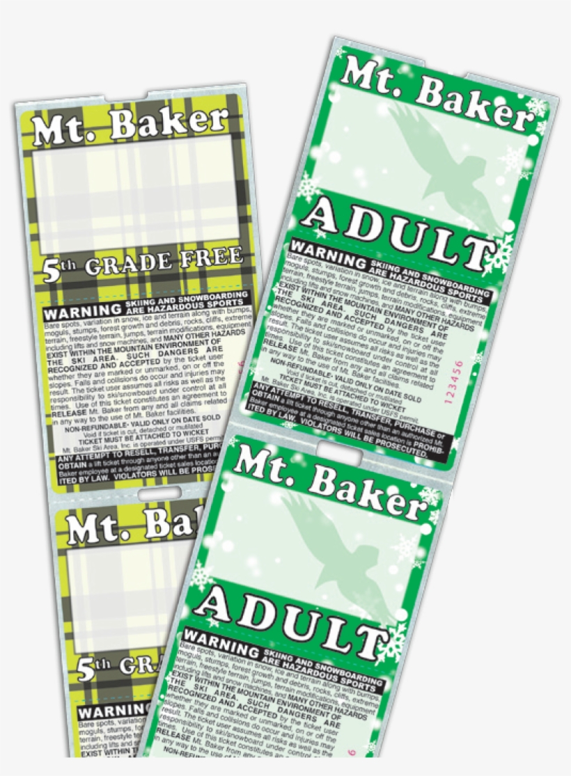 Lift Tickets Printed With New Inks, Coatings And Adhesives - Ink, transparent png download