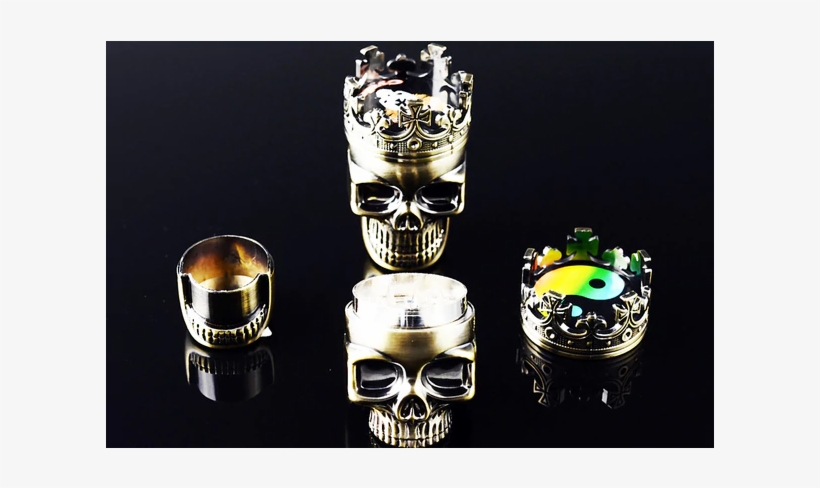 3 Part Skull Grinder - Motorcycle, transparent png download