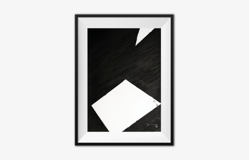 Pnt017-trapezoid, Detail - Black And White Minimalist Painting Rectangles, transparent png download