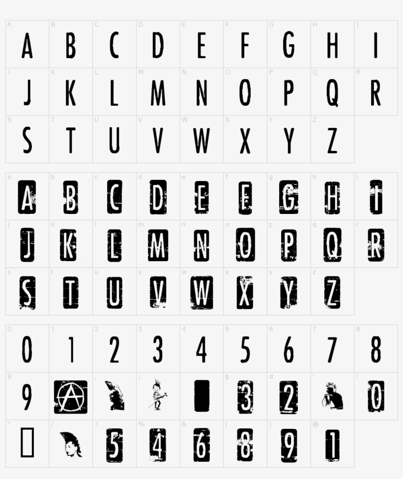 Punk Rock Fonts