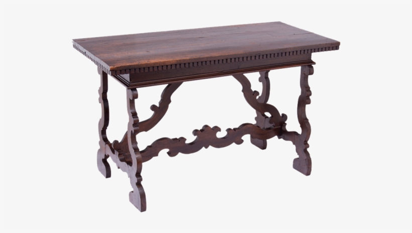 An Old Italian Trestle Table - Trestle Table, transparent png download
