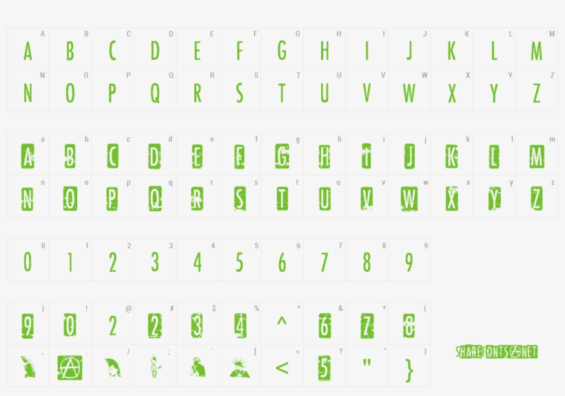 Font Punk Rock Show Preview - Font, transparent png download