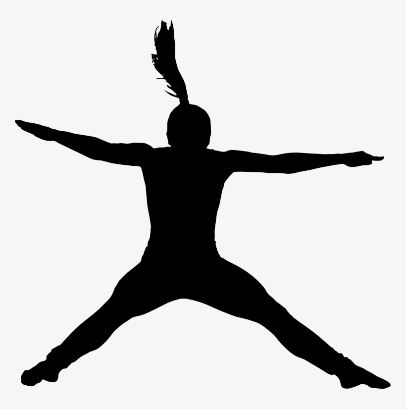 Medium Image - Silhouette People Jumping Png, transparent png download