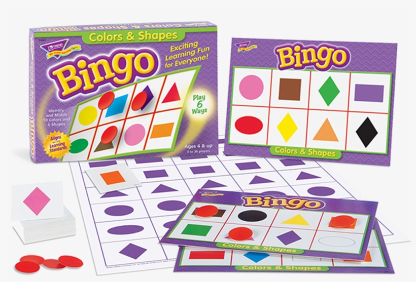 Colores Y Formas Geométricas - Colors & Shapes Bingo Game, transparent png download