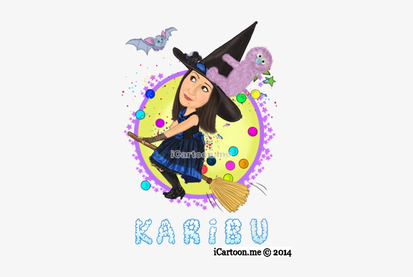 Kids Comedian Witch Caricature Logo - Comedian, transparent png download
