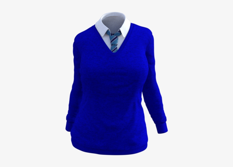 Uniforme Escolar Chica Azul - School, transparent png download
