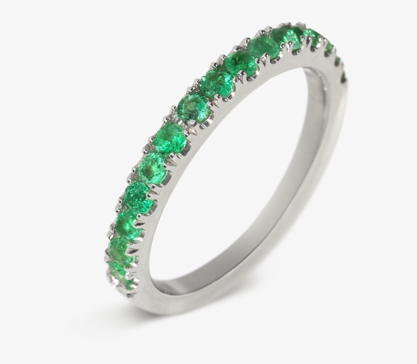 Amor Emerald Demi Eternity Ring - Eternity Ring, transparent png download