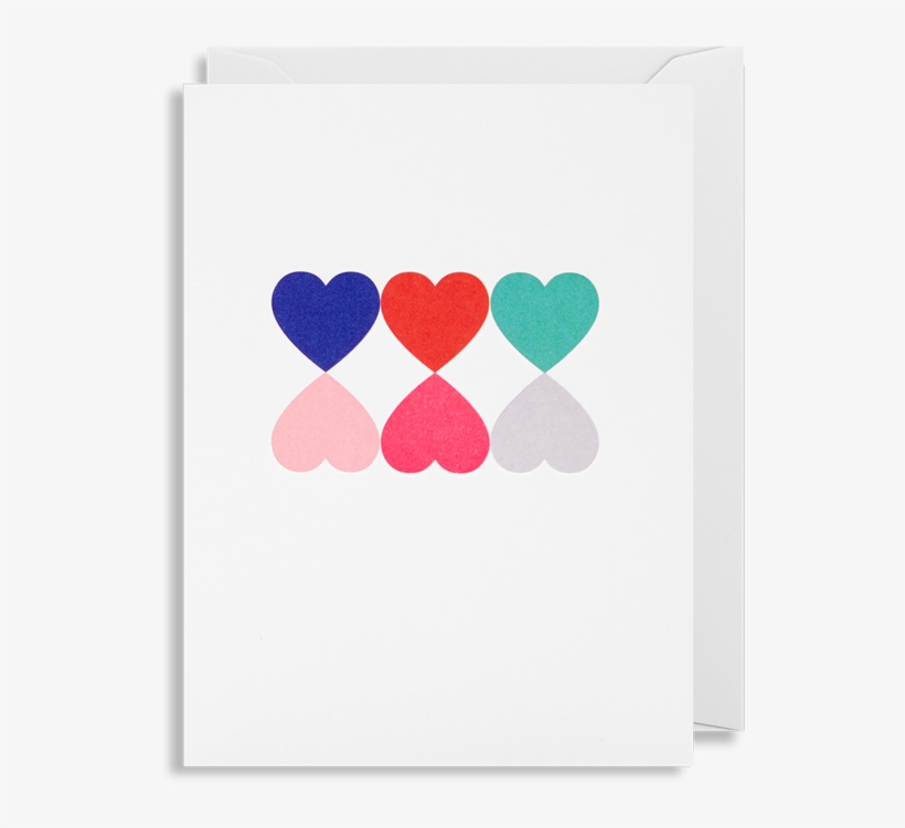 Six Little Hearts Mini Card - Heart, transparent png download