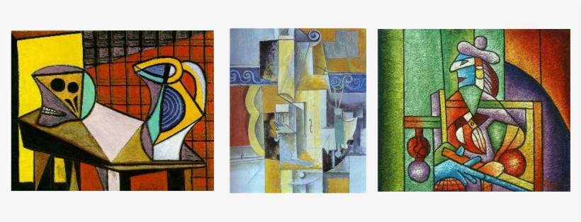 Cubist Art Rarely Shows Depth And Lacks A 3d Quality - Painting, transparent png download