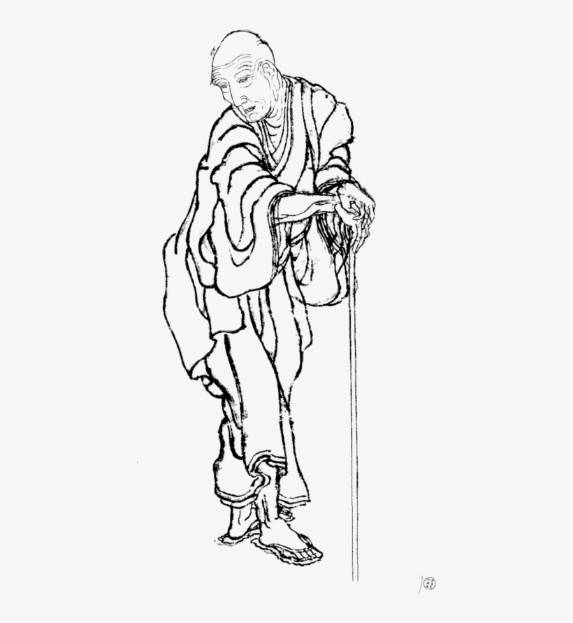 Hokusai Portrait - Katsushika Hokusai Self Portrait At The Age, transparent png download