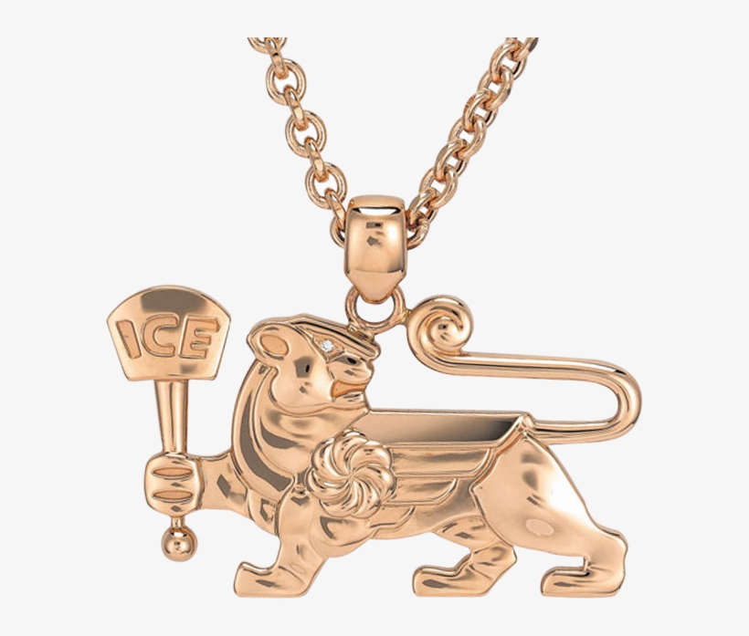 18k Rose Gold Lioness Pendant - Gold, transparent png download