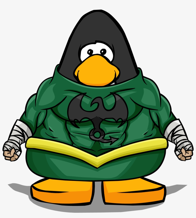 Iron Fist Bodysuit From A Player Card - Club Penguin With Mohawk, transparent png download
