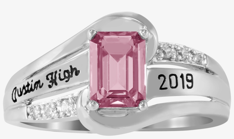 Keepsake Girl's Emerald Fashion Class Ring, transparent png download