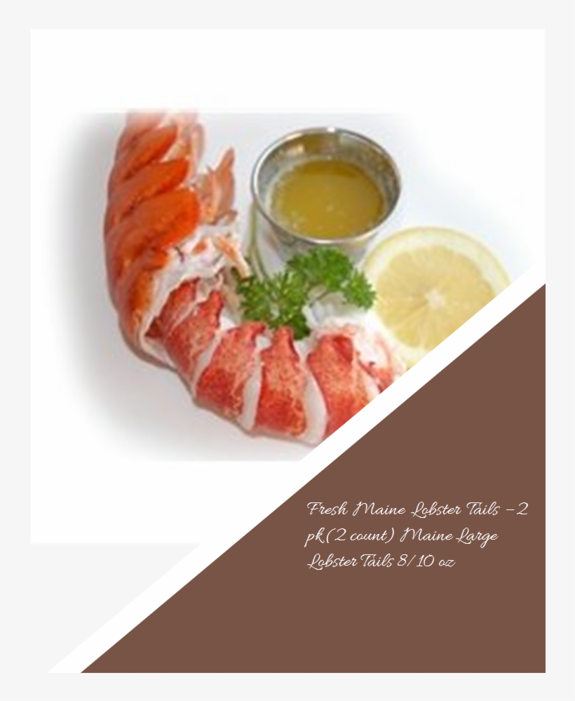 Fresh Maine Lobster Tails 2 Pk Maine Large Lobster - American Lobster, transparent png download