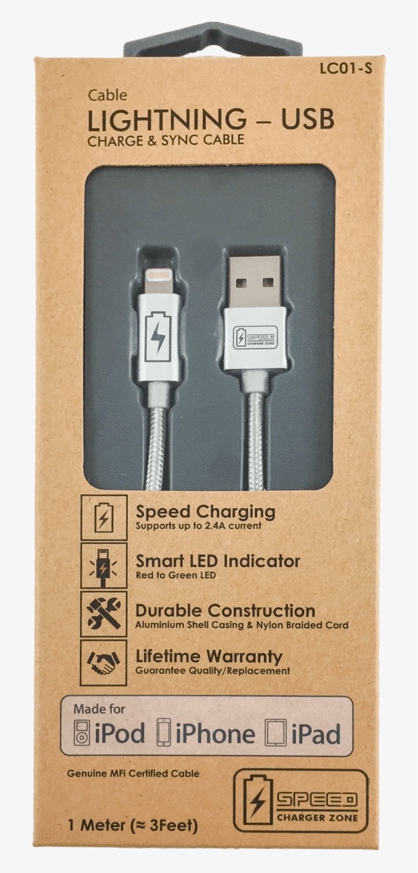 Lightning Charge & Sync Cable - Micro-usb, transparent png download