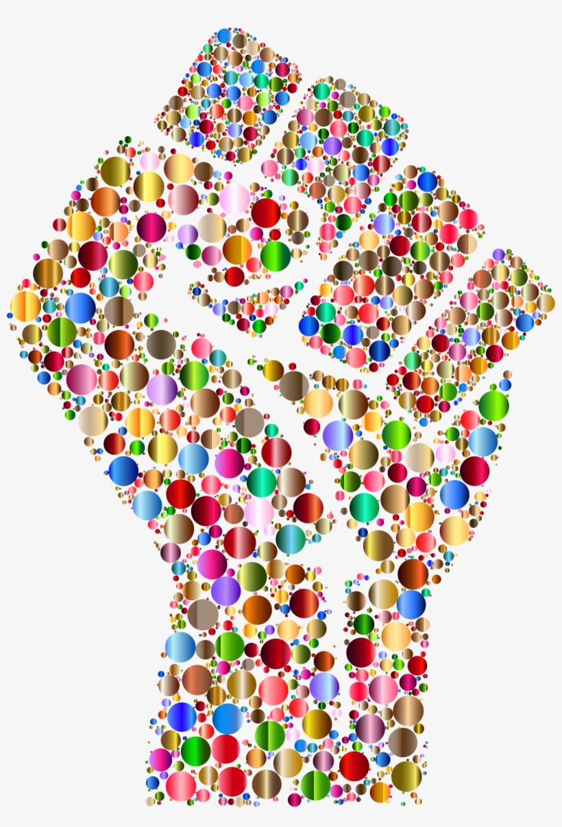 Big Image - Colorful Fist, transparent png download