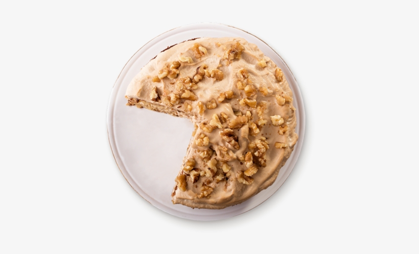 Coffee And Walnut Cream Cake - Cake Top Down Png, transparent png download