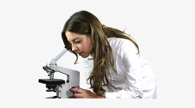 5 Ways To Get More Women In Stem - Microscope With Girl Png, transparent png download