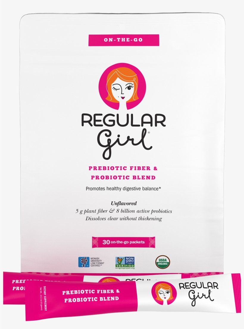 Regular Girl On The Go - Regular Girl (prebiotic Fiber & Probiotic Blend), transparent png download