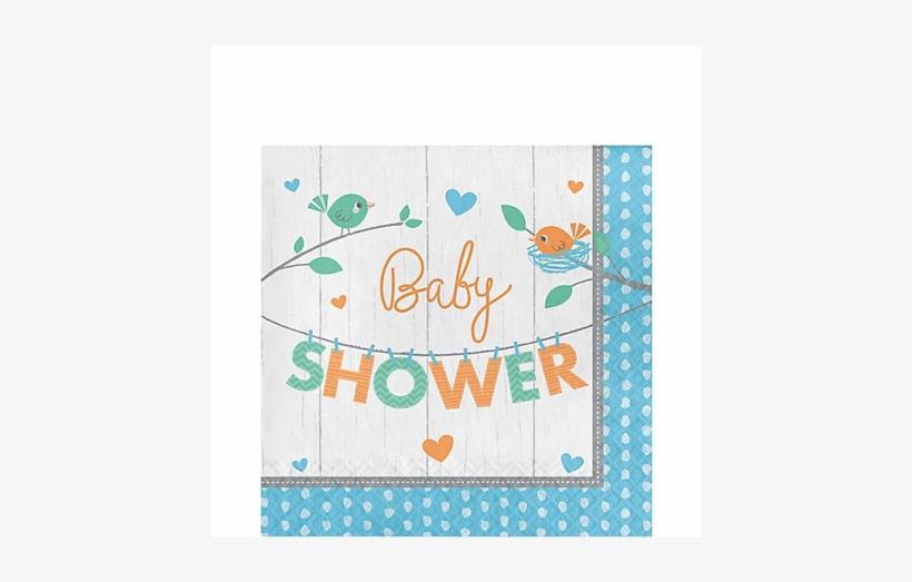 Baby Shower Boy Lunch Napkins - Napkin, transparent png download