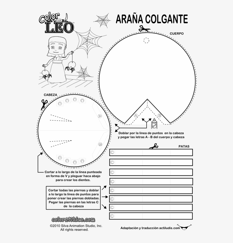 Araña Colgante - Learning, transparent png download