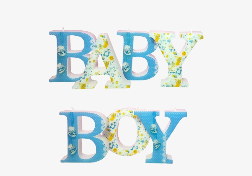 Baby Boy 3d Letters Candle Model - Boy, transparent png download