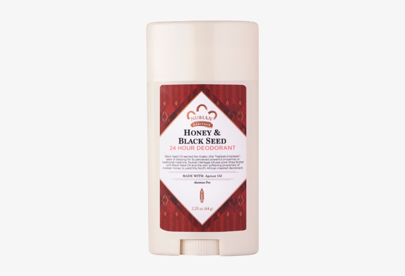 Honey & Black Seed 24 Hour Deodorant - Nubian Heritage Honey And Black Seed Deodorant With, transparent png download