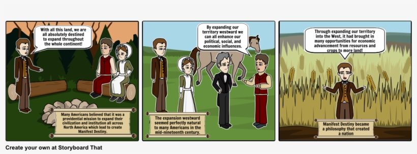 Manifest Destiny Comic Strip - Westward Expansion Comic Strip, transparent png download