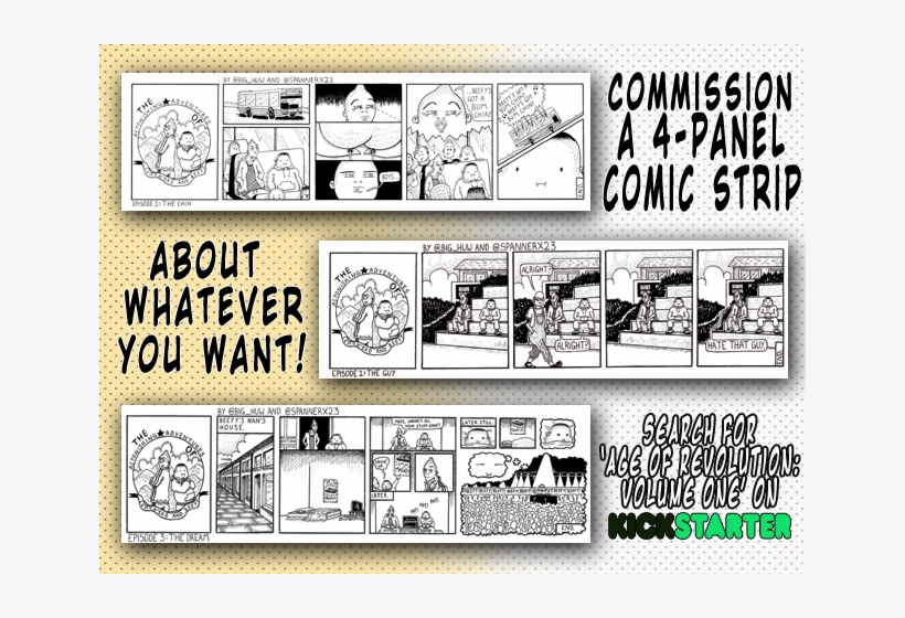 Kickstarter Advert Comic Strip Commission For Age Of - Cosmic Break Loading Screens, transparent png download