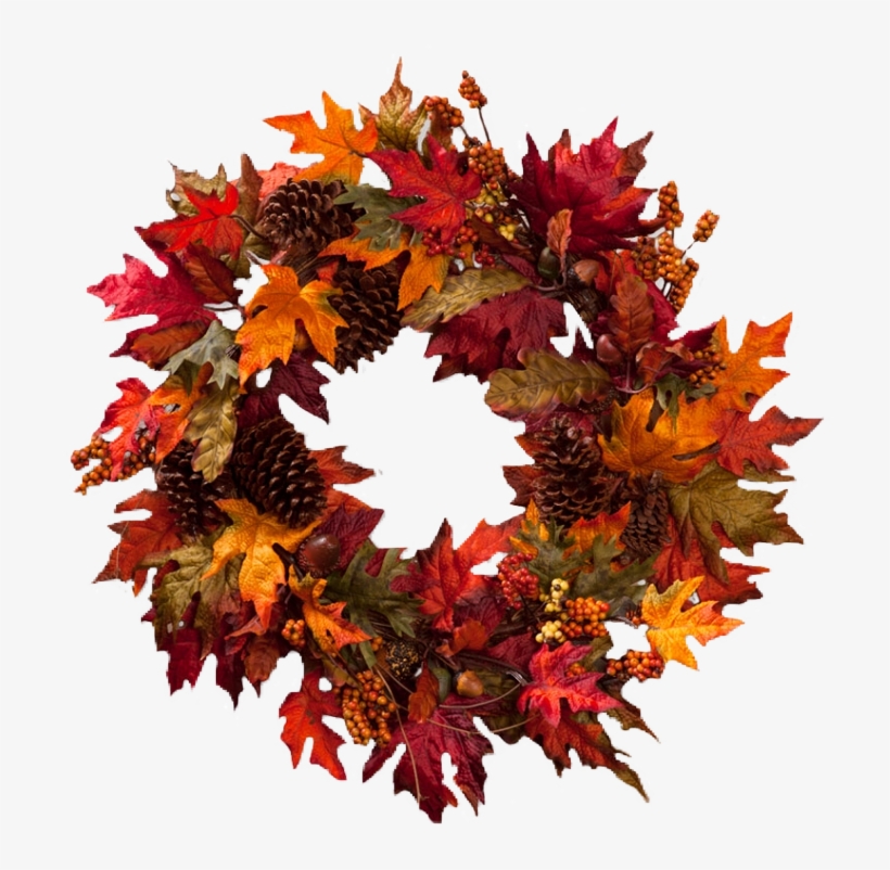 Report Abuse - Fall Wreath Png, transparent png download