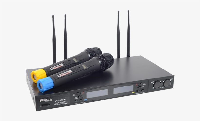 Sistema Profesional Con 2 Micrófonos Inalámbricos - Wireless Microphone, transparent png download