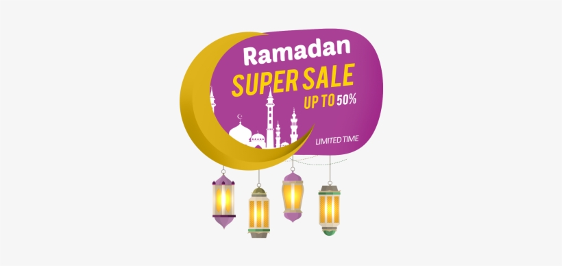 Super Sale Ramadan Lable, Ramadan Lantern, Ramadan, - Ramadan Sale Png, transparent png download