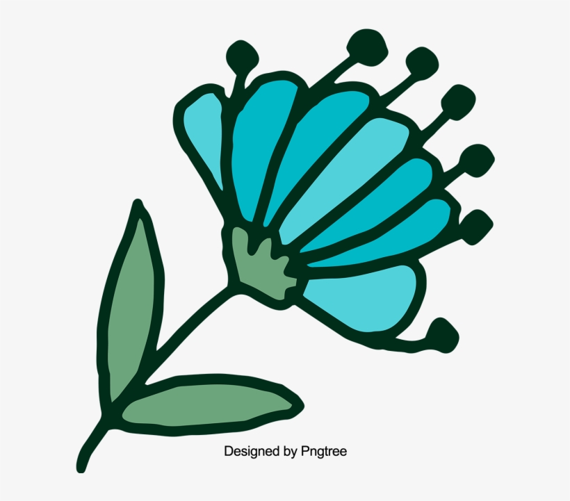 Cartoon Beautiful Hand Painted Water Color Flowers Cartoon Png Image Transparent Png Free Download On Seekpng