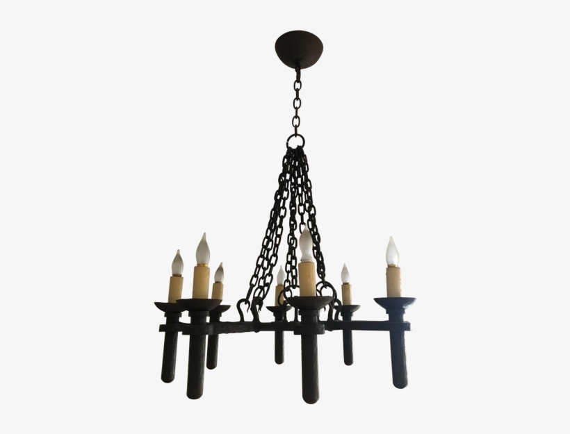 Traditional Iron Eight-arm Chandelier - Furniture, transparent png download