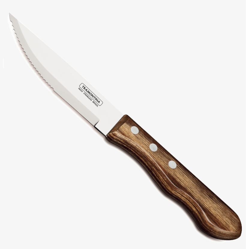 Faca Para Churrasco Jumbo 5 Inox Tramontina - Steak Knife, transparent png download