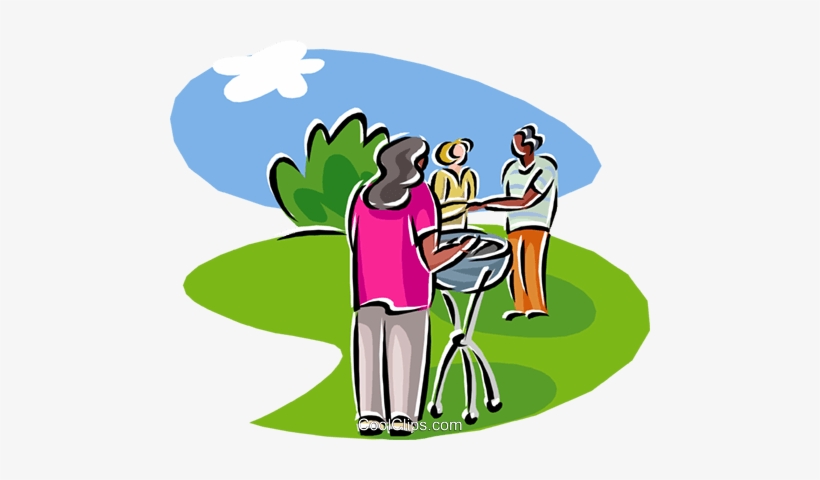 Churrasco Da Família Livre De Direitos Vetores Clip - Familia Churrasco Png, transparent png download