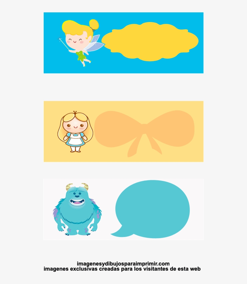 Etiquetas Para Regalos De Cumpleaños De Disney-imagenes - Drawing, transparent png download