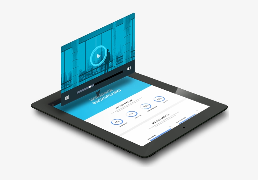 Moving Background Website - Tablet Computer, transparent png download