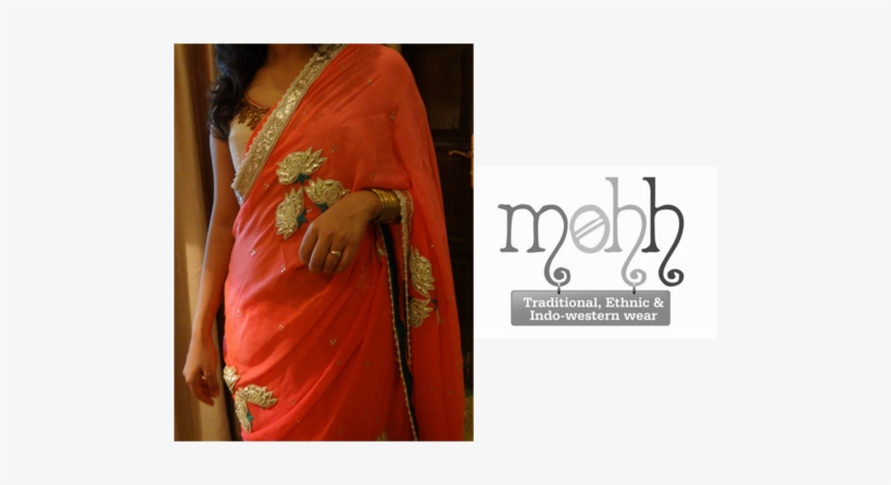 Georgette Fancy Gota Sarees - Gota, transparent png download