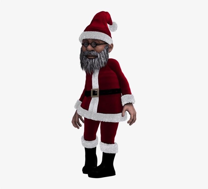 Santa Claus Skinny Version - Illustration, transparent png download