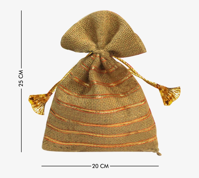 Jute Big Gota Pouches Natural - Hoodie, transparent png download