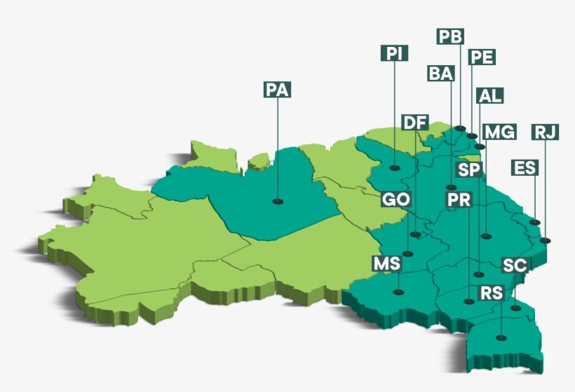 Mapa Do Brasil - Atlas, transparent png download