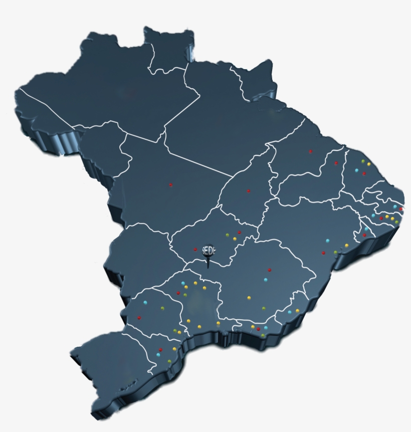 Atuamos Em Qualquer Parte Do Brasil, Temos Técnicos - Mapa Do Brasil Transparente, transparent png download
