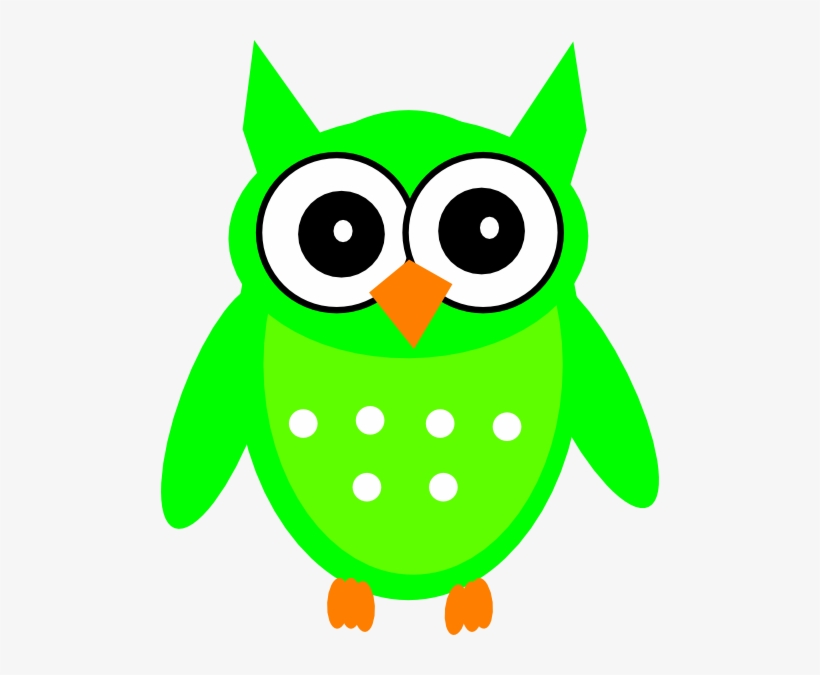 Green Owl 2 Clip Art - Green Owl Clip Art, transparent png download