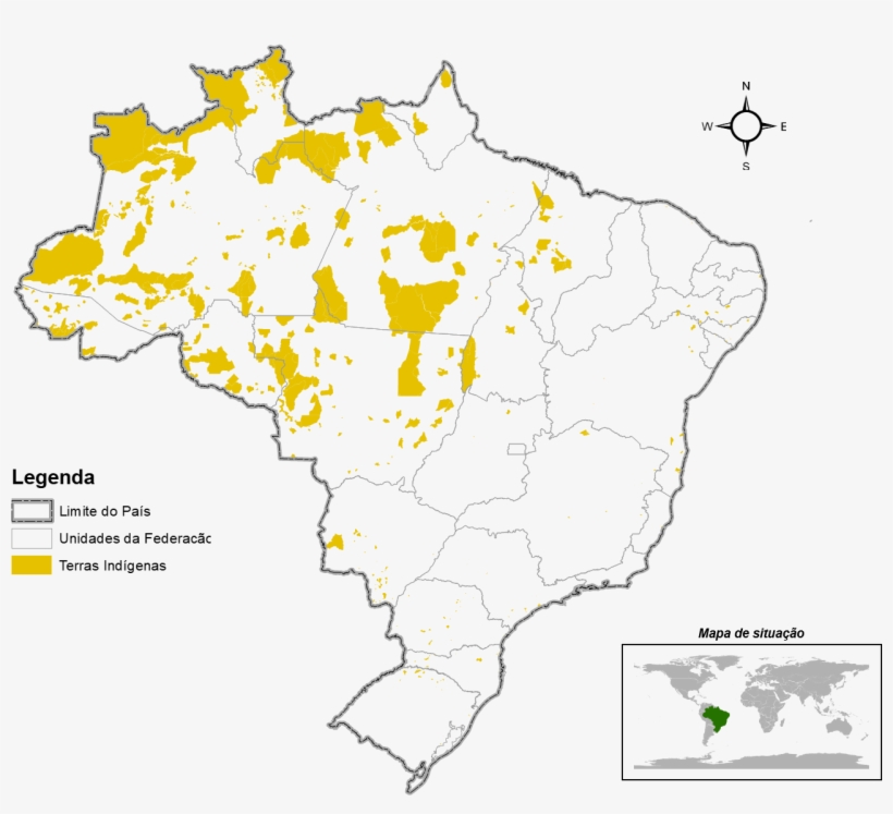 Terras Indígenas Do Brasil - Indigenous Territory, transparent png download